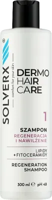 Восстанавливающий шампунь Solverx Dermo Hair с гликолипидами и экстрактом солодки, Шаг 1, 250 мл