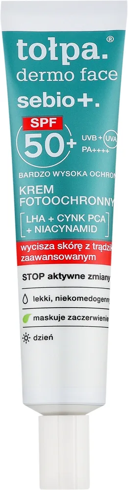 Крем для лица солнцезащитный Tołpa Dermo Face Sebio SPF50+ 40 мл