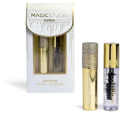 Набор Magic Studio Diamond Glam Eyes тушь для ресниц 1.8 мл и прозрачный гель для бровей 2 мл