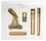 Набор Magic Studio Diamond Lash & Nail тушь для ресниц жидкая подводка щипцы для ресниц золотистый лак и пилка для ногтей — фото 1