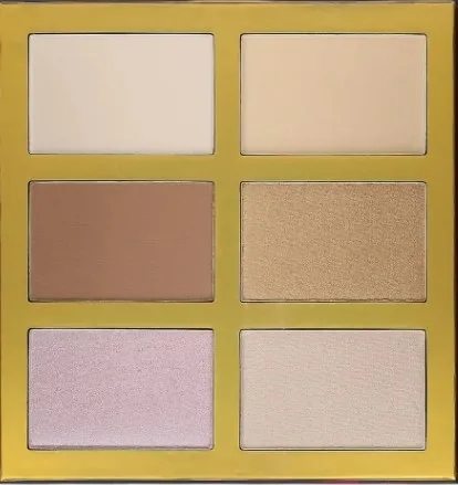 Палетка хайлайтеров, контура и бронзера J.Cat Beauty Symphony Face Obsession, оттенок 101 - Light To Medium