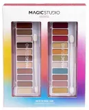 Набор палеток теней для век Magic Studio Colorful Matte vs Metal матовая и металлическая по 10 оттенков — фото 1