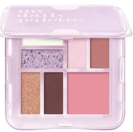 Палетка для макияжа глаз и лица Pupa My Daily Palette, оттенок 003 - Lilac Breeze