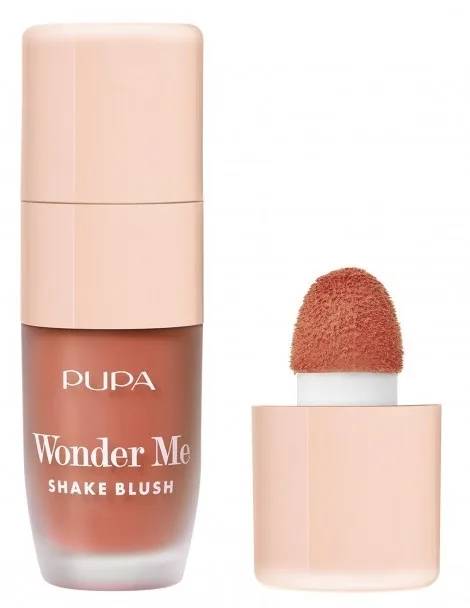 Румяна для щёк Pupa Wonder Me Shake Blush жидкие, с влажным финишем, 5,5 мл, оттенок 004 - Sex On The Beach