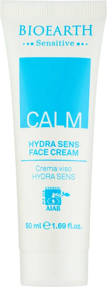 Крем для лица Bioearth Sensitive Calm Hydra Sens успокаивающий для чувствительной кожи 50 мл