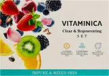 Набор для лица Bioearth Vitaminica гель для умывания и два крема с витаминами киви и алоэ 75+2x30 мл — фото 1