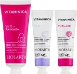 Набор Bioearth Vitaminica молочко для умывания 75 мл дневной крем 30 мл и ночной крем 30 мл — фото 2