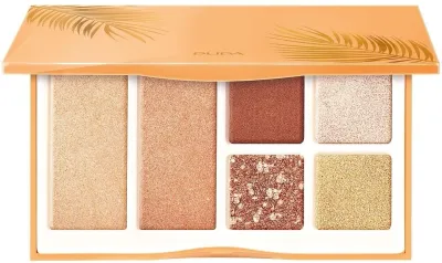 Палетка для макияжа глаз и лица Pupa Shine Bright All In One Sparkling Palette