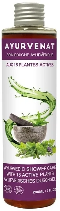 Гель для душа Ayurvenat Ayurvedic с 18 активными растениями, 200 мл