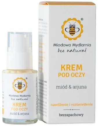 Крем для контура глаз Miodowa Mydlarnia с мёдом и арджуной 15 мл