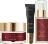 Набор для лица ErthSkin London Retinol сыворотка с ретинолом ночной крем и крем для глаз с золотом для зрелой кожи 30+50+15 мл — фото 1
