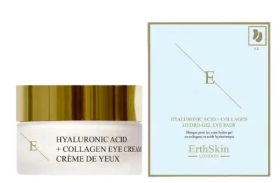 Набор для кожи вокруг глаз ErthSkin London крем с гиалуроновой кислотой и коллагеном и патчи с гиалуроновой кислотой и коллагеном 30 мл