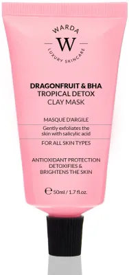 Детоксицирующая глиняная маска для лица Warda Dragonfruit & BHA Tropical Detox с салициловой кислотой, 50 мл