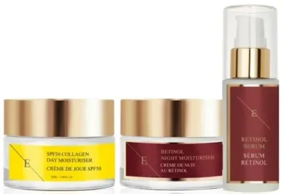 Набор ErthSkin London Retinol ночной крем 50 мл дневной крем SPF 50 50 мл и сыворотка с ретинолом 30 мл