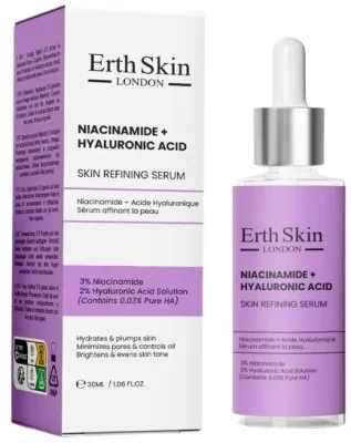 Сыворотка для лица с ниацинамидом и гиалуроновой кислотой ErthSkin London Skin Refining 30 мл