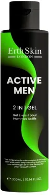 Гель для душа и волос мужской ErthSkin London Active Men 2 в 1, 300 мл