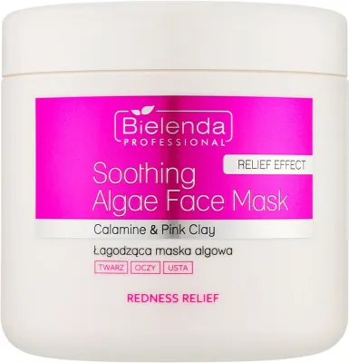 Успокаивающая альгинатная маска для лица Bielenda Professional Redness Relief с каламином против покраснений, 160 г