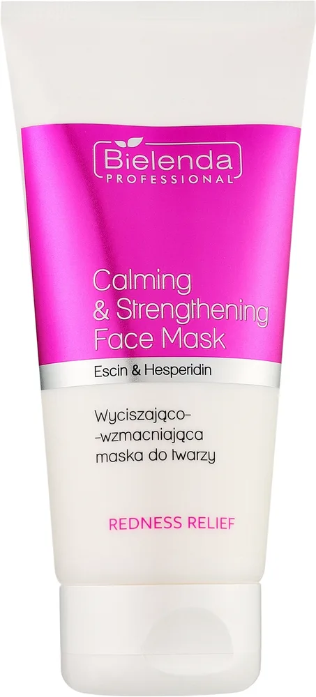 Успокаивающе-укрепляющая маска для лица Bielenda Professional Redness Relief со скваланом и бета-глюканом, 150 мл