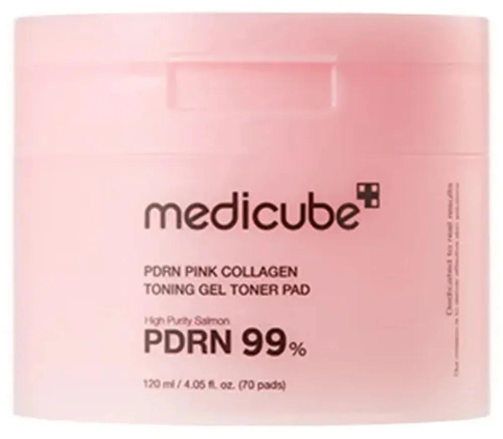 Пады для лица Medicube PDRN Pink Collagen тонизирующие 70 шт