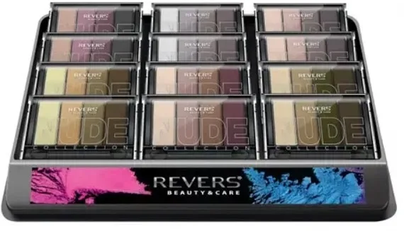 Набор теней для век Revers Gallant Nude Collection нюдовые оттенки 12 шт по 6 г