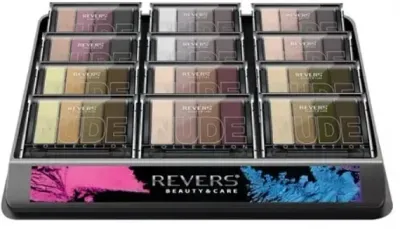 Набор теней для век Revers Gallant Nude Collection нюдовые оттенки 12 шт по 6 г