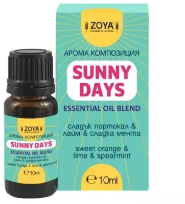 Смесь эфирных масел Zoya Goes Pretty Sunny Days 10 мл апельсин лайм мята
