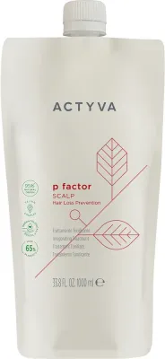 Уход за кожей головы Actyva P Factor Scalp укрепляющий, с миндальным маслом и биотином, для объёма волос, 1000 мл