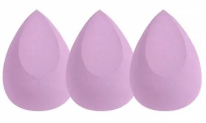 Набор спонжей для макияжа Ibra Makeup Blender фиолетовые 3 шт