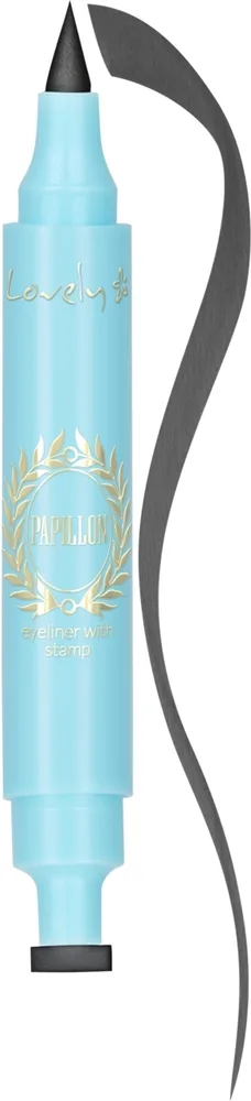 Подводка для глаз Lovely Papillon Eyeliner With Stamp двусторонняя, со штампом, 1 шт