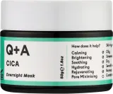 Ночная кожа-успокаивающая маска для лица Q+A Cica Overnight Mask с центеллой азиатской и ксилитолом, 50 г — фото 1