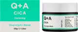 Ночная кожа-успокаивающая маска для лица Q+A Cica Overnight Mask с центеллой азиатской и ксилитолом, 50 г — фото 2