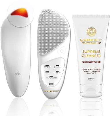 Набор Lumineo Professional Line очищающий гель для чувствительной кожи 100 мл и щетка для очищения и массажа лица
