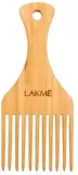 Расчёска для волос Lakme афро, бамбуковая, 18 см — фото 1