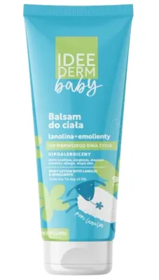 Детский бальзам для тела Ideepharm Idee Derm Baby с ланолином для детей и младенцев с первого дня жизни, 175 мл