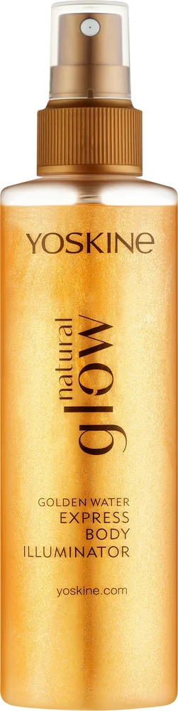 Мерцающая дымка для тела Yoskine Natural Glow Golden Water с золотым сиянием
