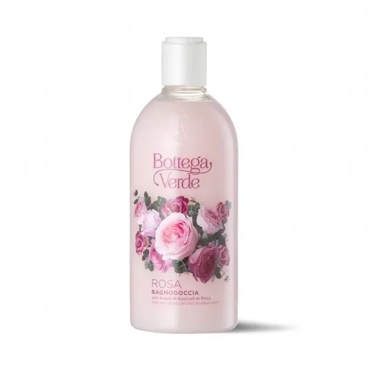 Гель для душа Bottega Verde Rosa с цветочным ароматом розы, 400 мл