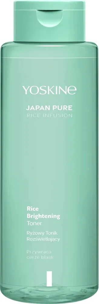 Рисовый тоник для лица Yoskine Japan Pure с миндальной кислотой 3% и биотином, 400 мл