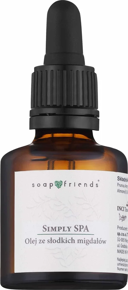 Масло сладкого миндаля Soap&Friends Simply SPA для лица тела и волос базовое