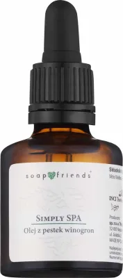 Масло виноградных косточек Soap&Friends Simply SPA для лица тела и волос базовое