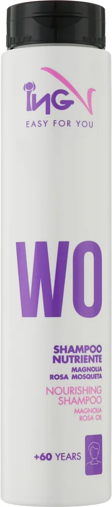 Питательный шампунь ING Professional Nourishing с маслом шиповника и магнолией, 250 мл