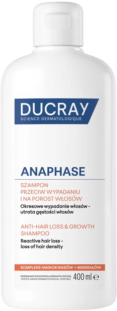 Шампунь Ducray Anaphase против выпадения волос с аденозином и марганцем, 400 мл