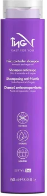 Шампунь ING Professional Frizz Controller для непослушных вьющихся волос с аргановым маслом