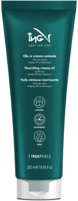 Масло-крем для волос ING Professional Nourishing несмываемое, с маслом хлопка и витамином E, восстановление и блеск, 250 мл