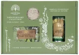 Набор The English Soap Company Lily Of The Valley мыло 190 г крем для рук 75 мл и мешочек для мыла — фото 1