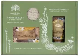 Набор The English Soap Company Indian Sandalwood мыло 190 г крем для рук 75 мл и мешочек для мыла — фото 1