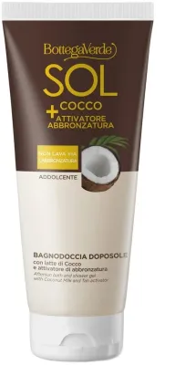 Гель для душа и ванны Bottega Verde Sol Cocco после загара с кокосовым молоком, 200 мл