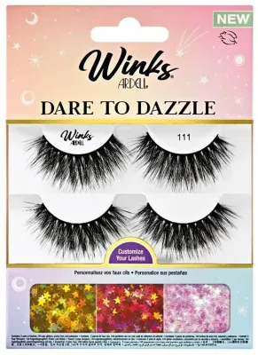 Набор Ardell Winks Dare To Dazzle 111 накладные ресницы 4 пары клей 1 г аппликатор и стразы для ресниц 144 шт