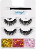 Набор Ardell Winks Dare To Dazzle 111 накладные ресницы 4 пары клей 1 г аппликатор и стразы для ресниц 144 шт — фото 2