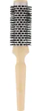 Щётка для волос термическая Janeke Round Thermal Spiral Brush для укладки феном с бежевой ручкой, D52 мм — фото 1
