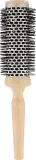 Щётка для волос термическая Janeke Round Thermal Spiral Brush для укладки феном с бежевой ручкой, D65 мм — фото 1
